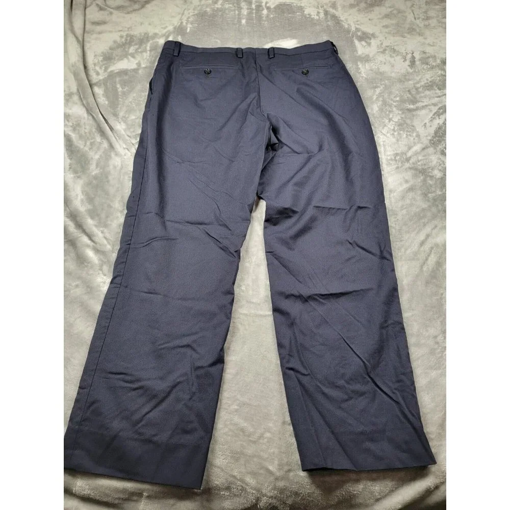 Banana Republic wool‎ blend Men's Dress Pants Size 36x26 Marzotto Slim Fit Blue